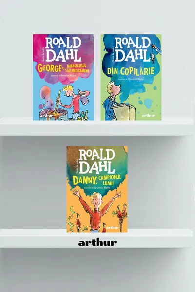 Pachet Roald Dahl în format mic (Danny, George, Din copilărie)