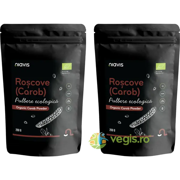 Pachet Roscove (Carob) Pudra Ecologica/Bio 250g+250g