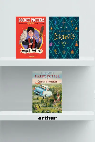 Pachet Rowling Harry Potter (Pocket Potters 1, Camera Secretelor, Ickabog)