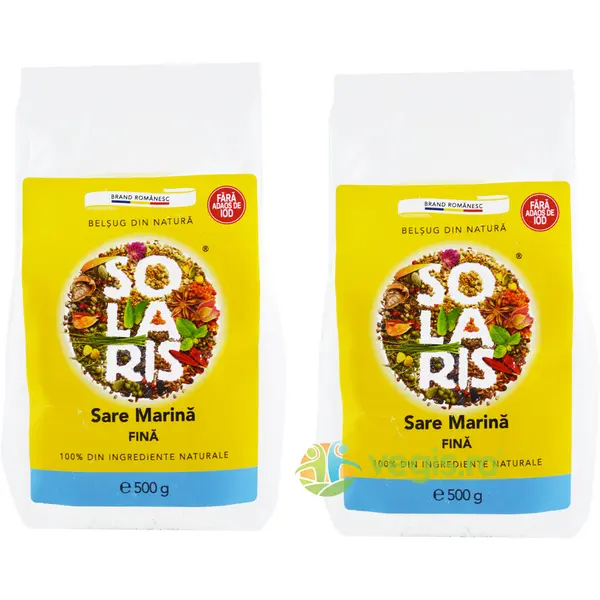 Pachet Sare Marina Fina 500g+500g