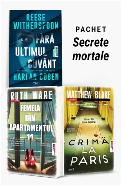 Pachet Secrete mortale. Fără ultimul cuvânt/Femeia din apartamentul 11/Crimă la Paris - Reese Witherspoon