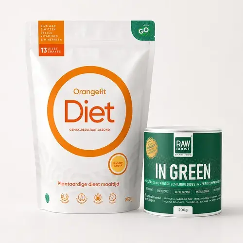 Pachet SILUETĂ - Diet Banane + In Green, Mix Verde Antibalonare