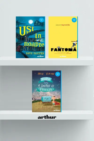 Pachet Smart Blue ( Fantomă, Uși în noapte, Băiatul care a înotat cu piranha) - Natalie Lloyd, David Almond...