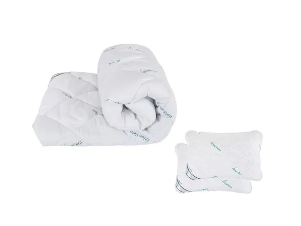 Pachet Student 1 Pilota SomnART Aloe Vera 200x220 + 2 perne Aloe Vera 50x70