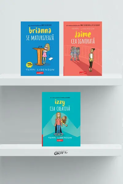 Pachet Terri Libenson (Izzy cea creativă, Jaime cea ignorată, Brianna se maturizează)