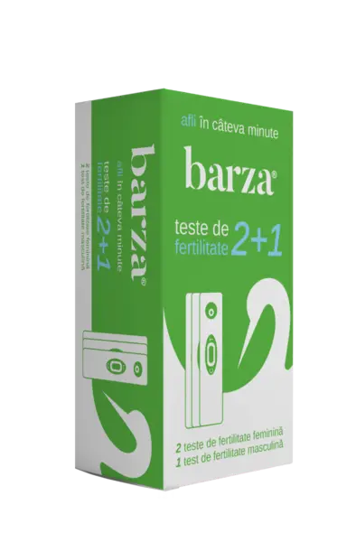 Pachet Teste de fertilitate 2+1, 2x fertilitate feminina + 1x fertilitate masculina, Barza