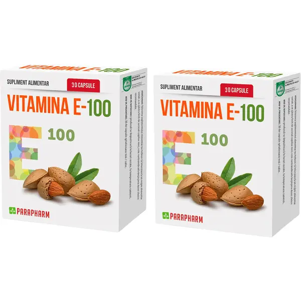 Pachet Vitamina E-100 30cps+30cps