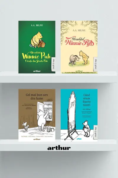 Pachet Winnie Puh ( Cel mai bun urs din lume, Ursulețul Winnie Puh, Casuța Puh, Când eram foarte tineri) - A.A Milne, Paul Bright, Bri...