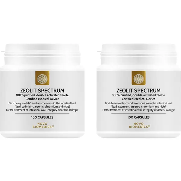 Pachet Zeolit Spectrum (Uz Intern) 100cps vegetale + 100cps vegetale