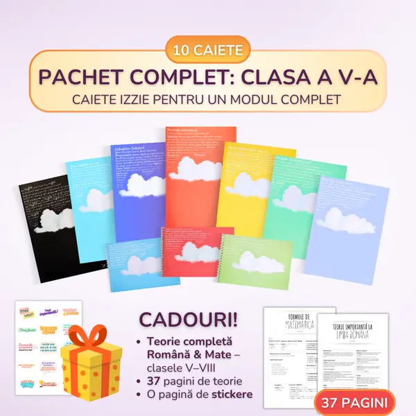 Pachetul complet de Caiete Izzie