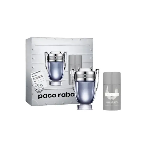 Paco Rabanne Invictus Set cadou pentru bărbați Volum EDT 100 ml + 75 gr stick