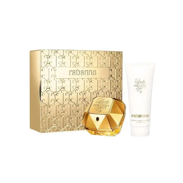 Paco Rabanne Lady Million Set cadou pentru femei Volum 80 ml EDP + 100 ml loțiune de corp