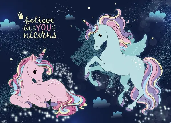 Pad de birou Derform - Unicorn, laminat