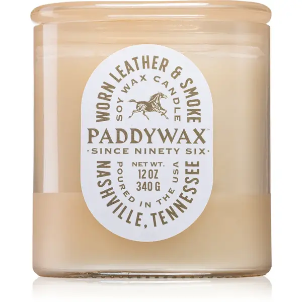 Paddywax Vista Worn Leather & Smoke lumânare parfumată 340 g