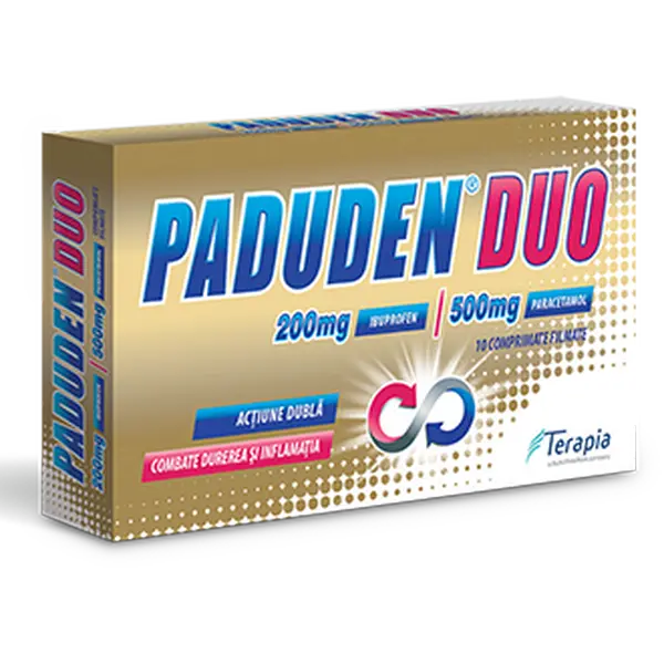 Paduden Duo 200 mg/500 mg, Terapia | 10 comprimate filmate