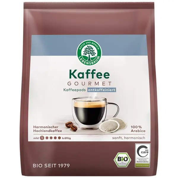 Paduri de cafea cremoasa decofeinizata 18x7g, eco - 126 g