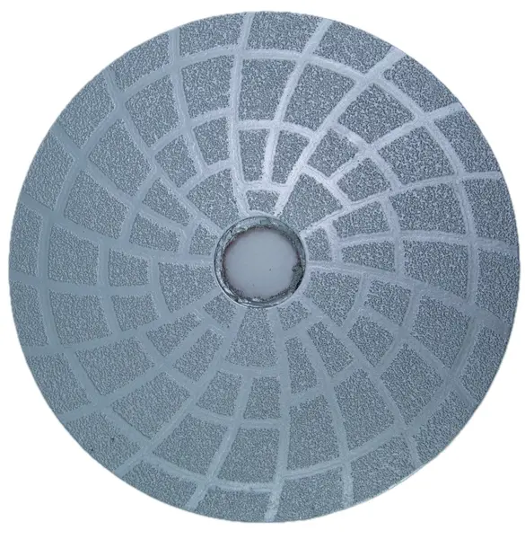 Paduri / dischete diamantate brazate in vacuum pt. slefuire uscata #100 Ø125mm - DXDY.DRYPADVACU.125.0100