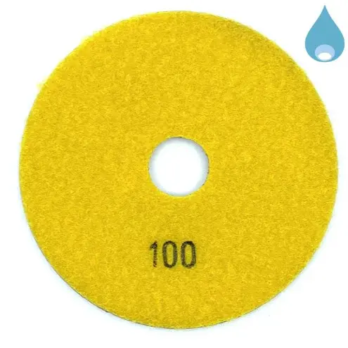 Paduri / dischete diamantate pt. slefuire umeda #100 Ø100mm - DXDY.WETPAD.100.0100