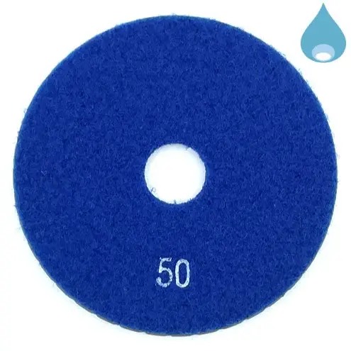 Paduri / dischete diamantate pt. slefuire umeda #50 Ø100mm - DXDY.WETPAD.100.0050
