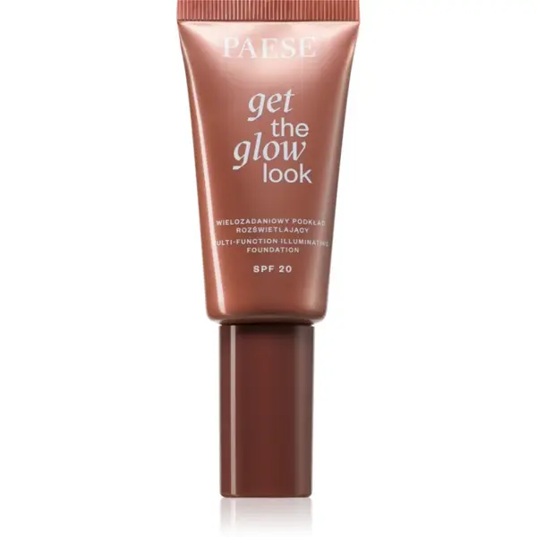 Paese Get The Glow Look Illuminating Foundation Machiaj usor cu efect de luminozitate SPF 20 culoare 4W Medium Beige 30 ml