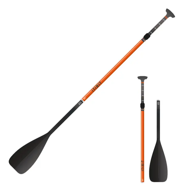 Pagaie de stand up paddle 500 din 3 segmente - 170-210 cm fibră și carbon
