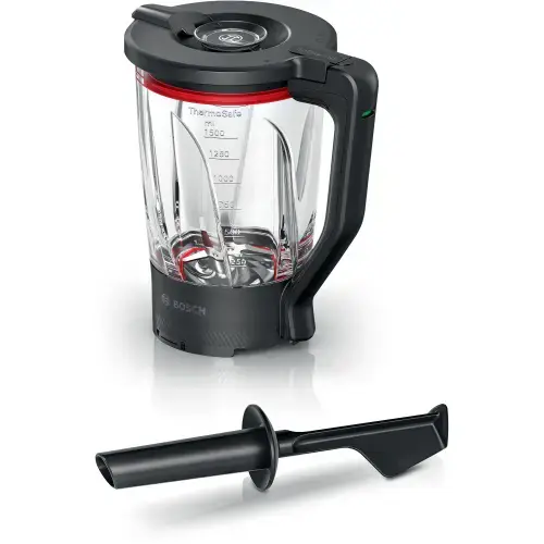 Pahar blender Bosch MUZS6MX, 1.5L, Sticla (Negru)
