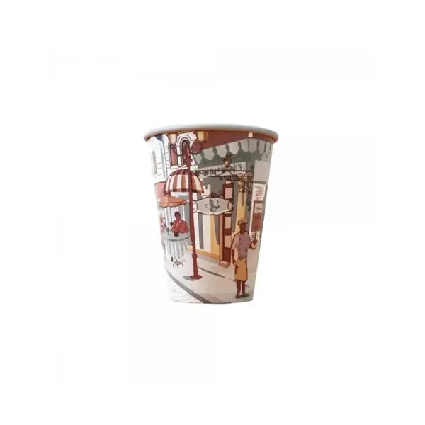 Pahar carton CITY 500 ml pentru apa sau suc – set 50 buc Pahar carton CITY 500 ml pentru apa sau suc – set 50 buc