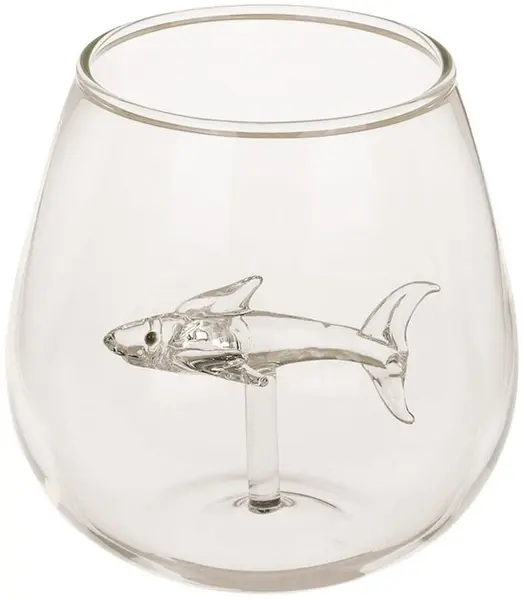 Pahar de vin fără picior Out of the Blue – Rechin, 600 ml