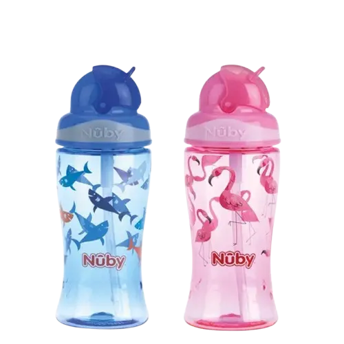 Pahar Flip It cu pai +4 ani, 360ml, Nuby