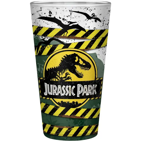 Pahar Mare 400 ml Jurassic Park - Danger High Voltage