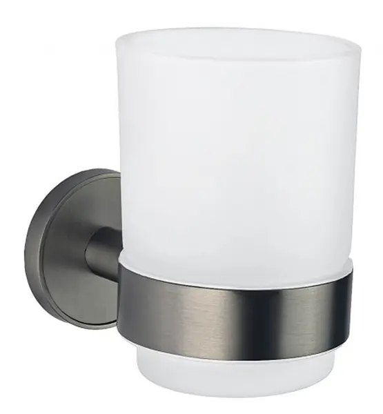 Pahar pentru periuțe de dinți Inter Ceramic - Lusso, Gun Grey