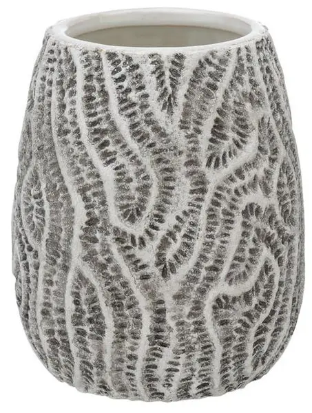 Pahar pentru periuțe de dinți Wenko - Salemi, Ø7.5 x 11 cm, gri