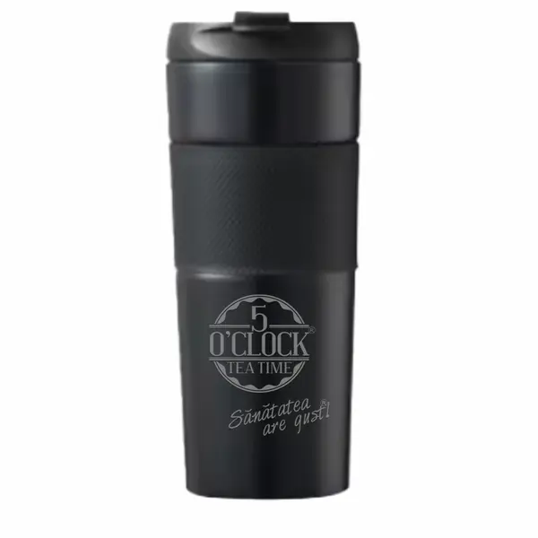 Pahar termos TermoTea Press Black 500 ml 5 O'Clock Tea
