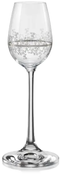 Pahare de brandy din cristal Bohemia Crystalex - Viola Platinum, 6 buc., 60 ml