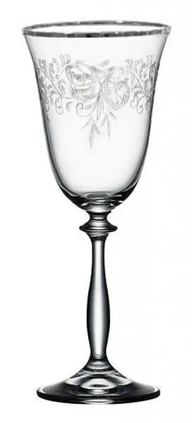 Pahare de vin Bohemia - Angela Platinum, 6 buc, 250 ml