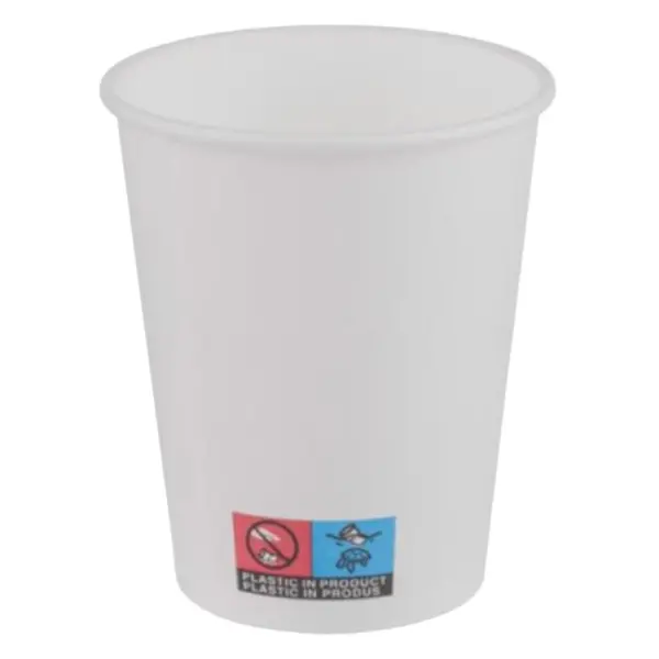 Pahare din Carton PE, 120 ml, Albe, 50 Bucati