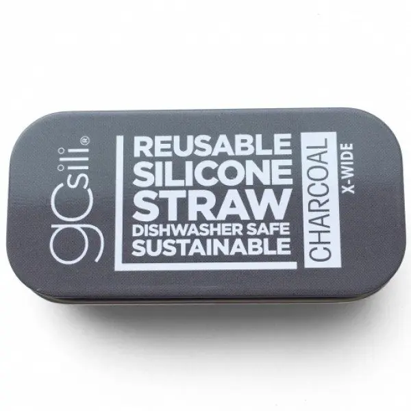 Pai refolosibil Silikids din silicon+cutie metalica de transport X-wide Charcoal