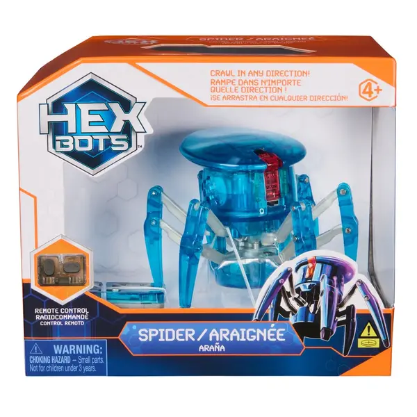 Paianjen interactiv cu telecomanda, Hexbots, Blue, 20149652
