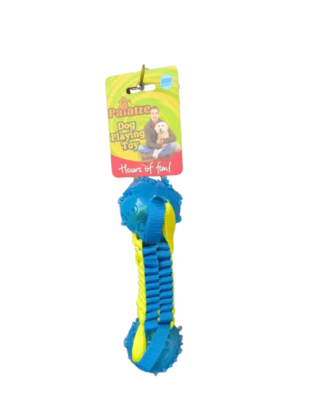 PAIATZE DOG FLOATING WEBBING TPR DUMBELL 22 CM