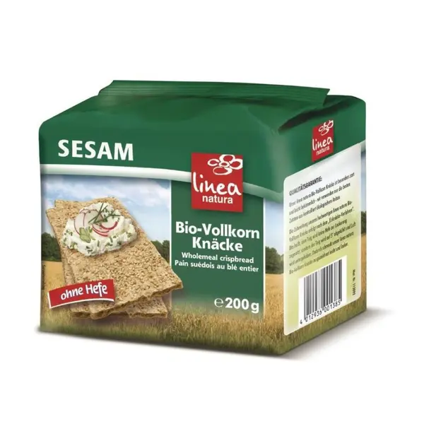 Paine crocanta din secara integrala cu susan, eco - 200 g