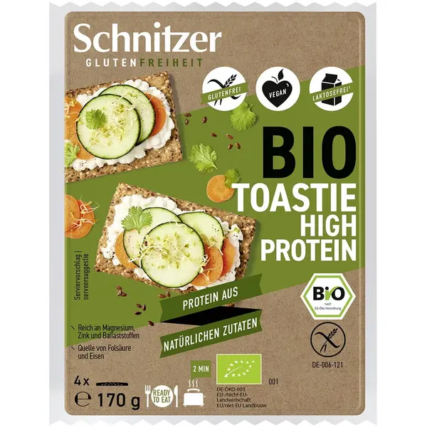Paine Toast Bogata in Proteina fara Gluten Ecologica/Bio 170g