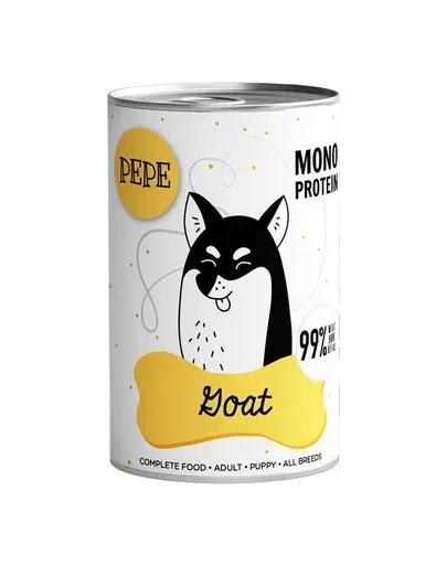 PAKA ZWIERZAKA PEPE Hrană umedă monoproteică cu carne de capră 99% 800 g
