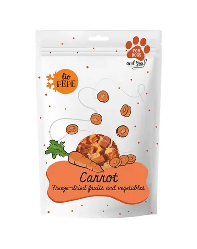 PAKA ZWIERZAKA PEPE Legume liofilizate morcov pentru câini 25 g