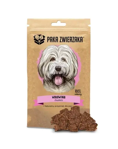 PAKA ZWIERZAKA Recompense pentru caini, din carne de vita 100% , 80 g