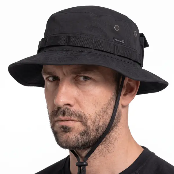 Palarie Boonie Hat Pentagon Jungle - NEGRU / 61 cm