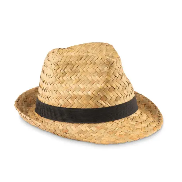 Palarie din paie naturale cu banda personalizabila Palarie din paie naturale