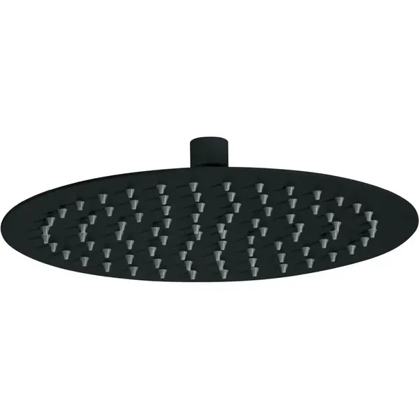 Palarie dus rotunda 250 mm Deante Cascada, ultra subtire, negru mat