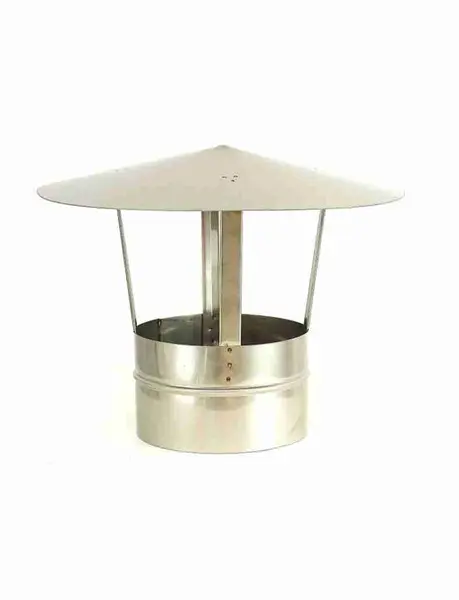 Palarie inox pentru cos de fum diametru fi 200