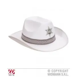 Palarie sheriff alba