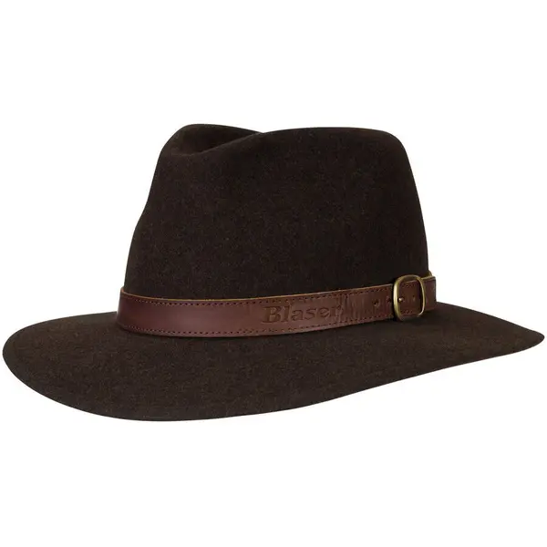 Palarie Travel Dark Brown Mottled Marime 55